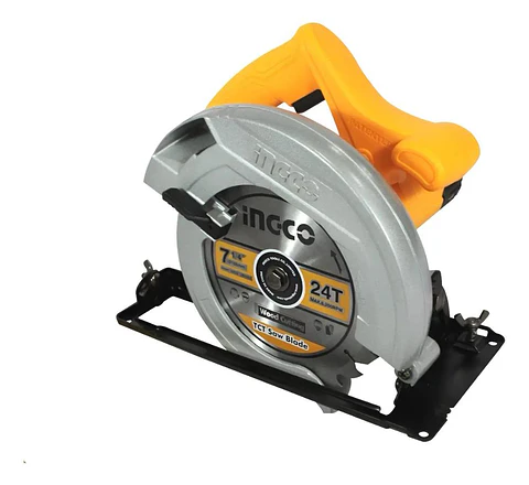Sierra Circular Eléctrica Ingco 1400w + Disco 24 Dte + Acces Naranja 50/60hz