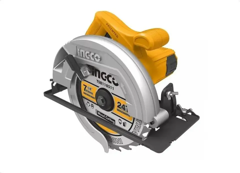 Sierra Circular Eléctrica Ingco 1400w + Disco 24 Dte + Acces Naranja 50/60hz 4