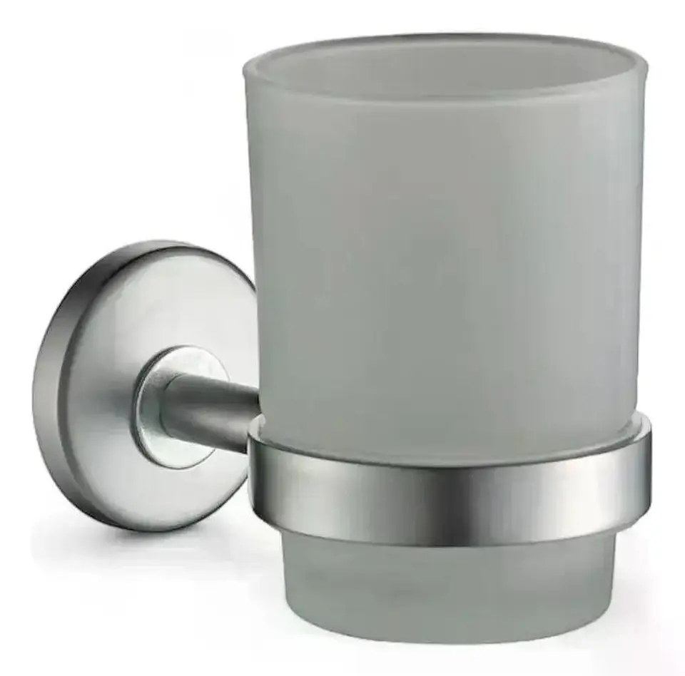 Set De Accesorios Baño Pared Freiburg Taumm Vidrio 6 Piezas Gris 7