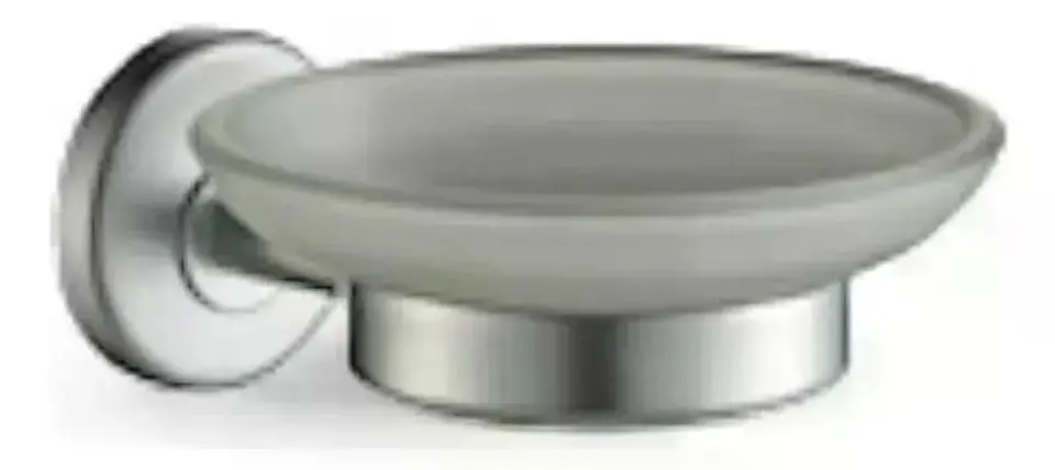 Set De Accesorios Baño Pared Freiburg Taumm Vidrio 6 Piezas Gris 8