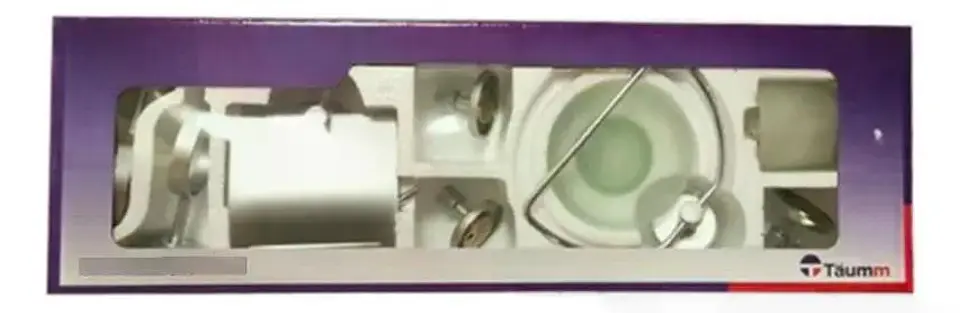 Set De Accesorios Baño Pared Freiburg Taumm Vidrio 6 Piezas Gris 10