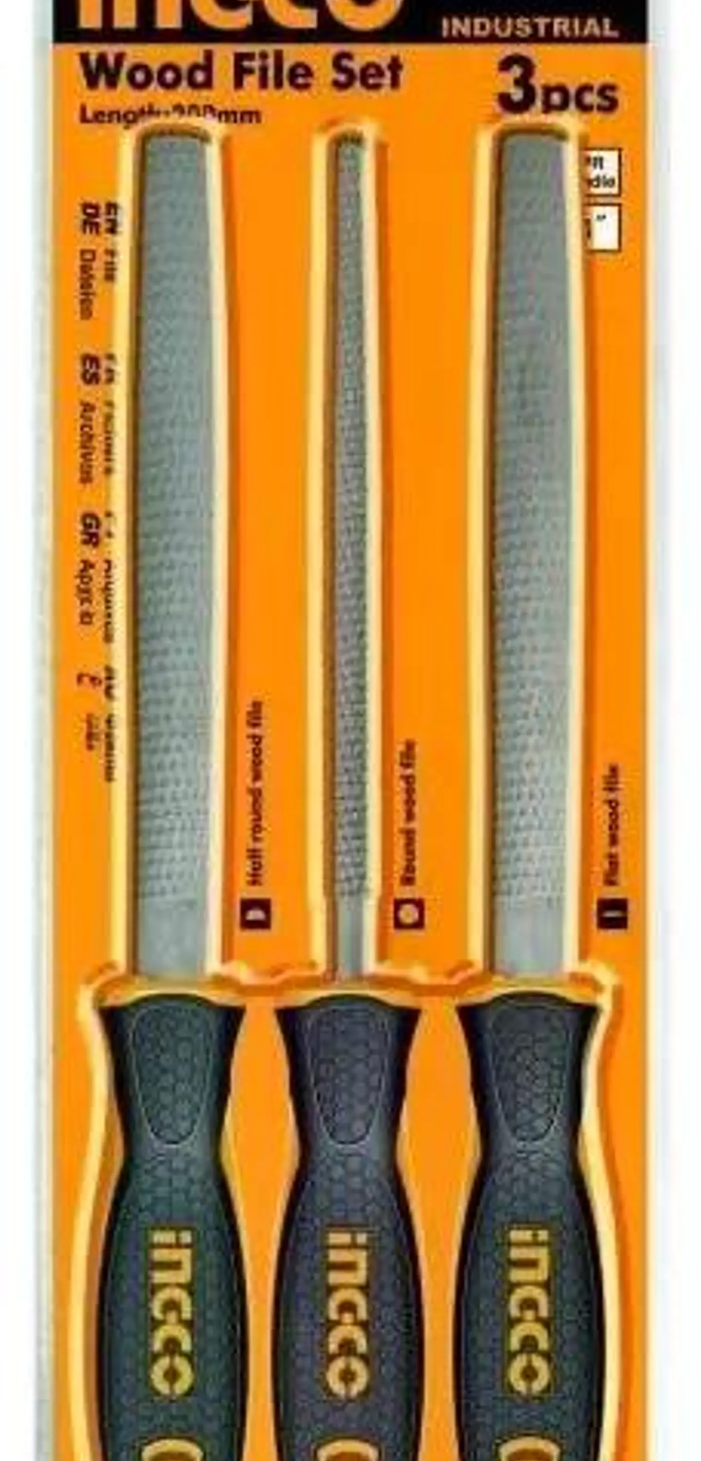Set Limas Industrial Para Madera 3 Piezas Ingco Hktfw0308 4