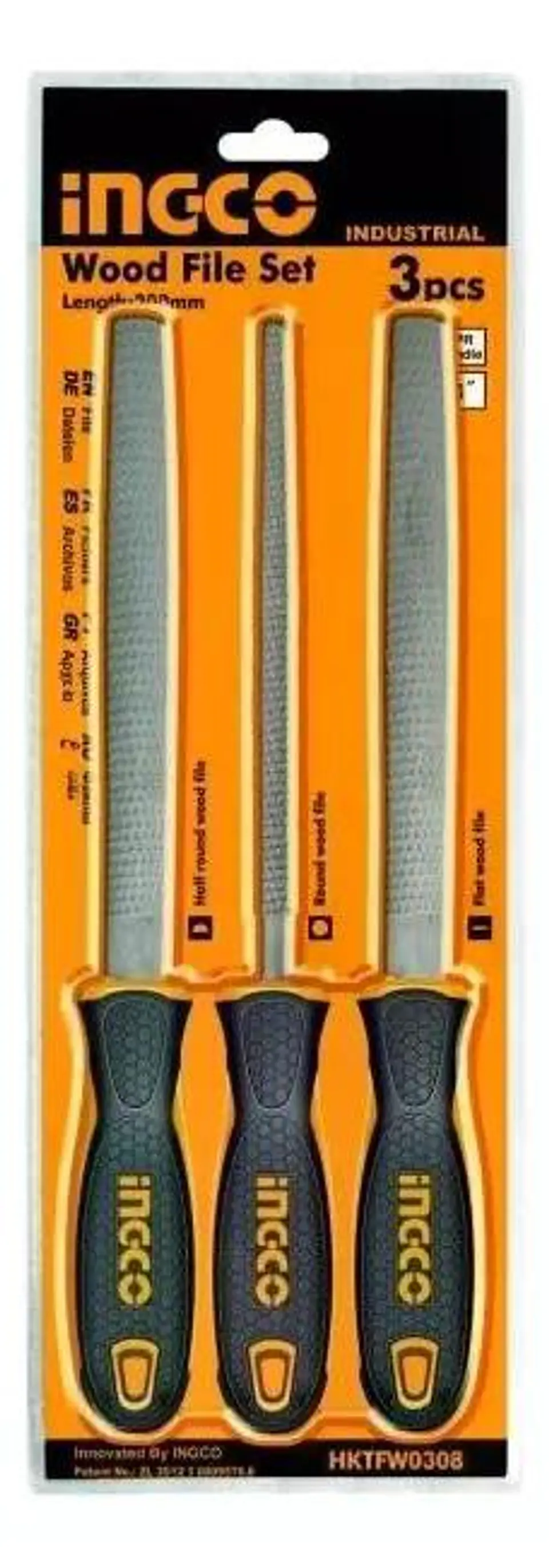 Set Limas Industrial Para Madera 3 Piezas Ingco Hktfw0308 4