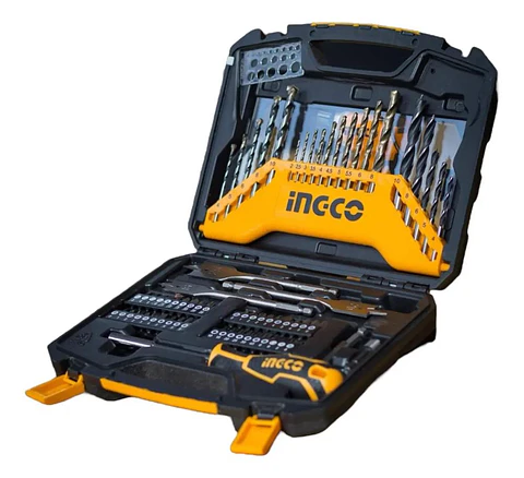 Set Juego De Brocas Y Puntas 67 Piezas Ingco + Maleta 