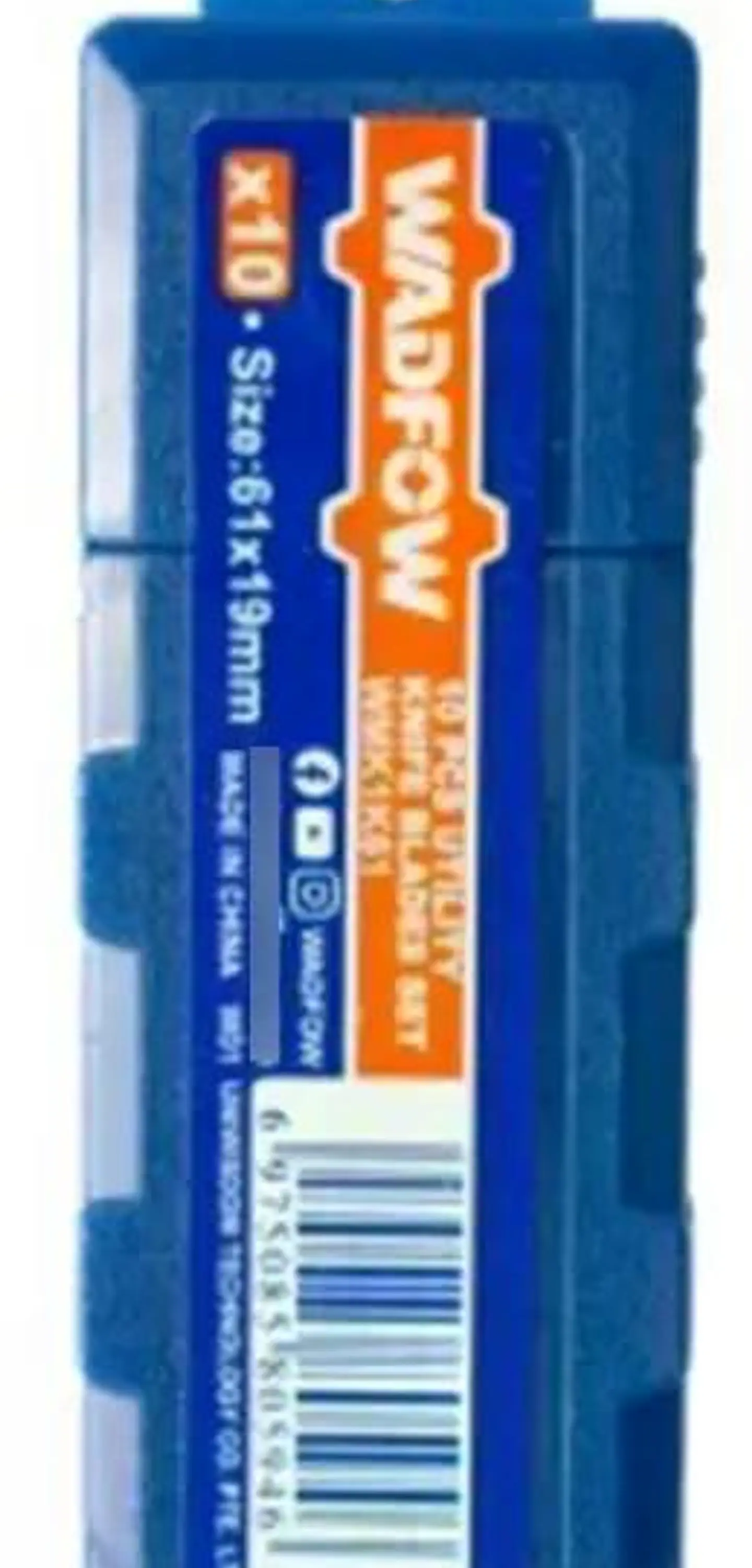 Set Pack 10 Und Repuesto Cuchillo Cartonero Wadfow 61x19 Mm 5