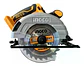 Sierra Circular Inalambrica Ingco 20v 140 Mm Indus Csli1401 Naranja Claro 50 Hz - Miniatura 3