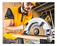 Sierra Circular Inalambrica Ingco 20v 140 Mm Indus Csli1401 Naranja Claro 50 Hz - Miniatura 6