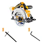 Sierra Circular Inalambrica Ingco 20v 140 Mm Indus Csli1401 Naranja Claro 50 Hz - Miniatura 10