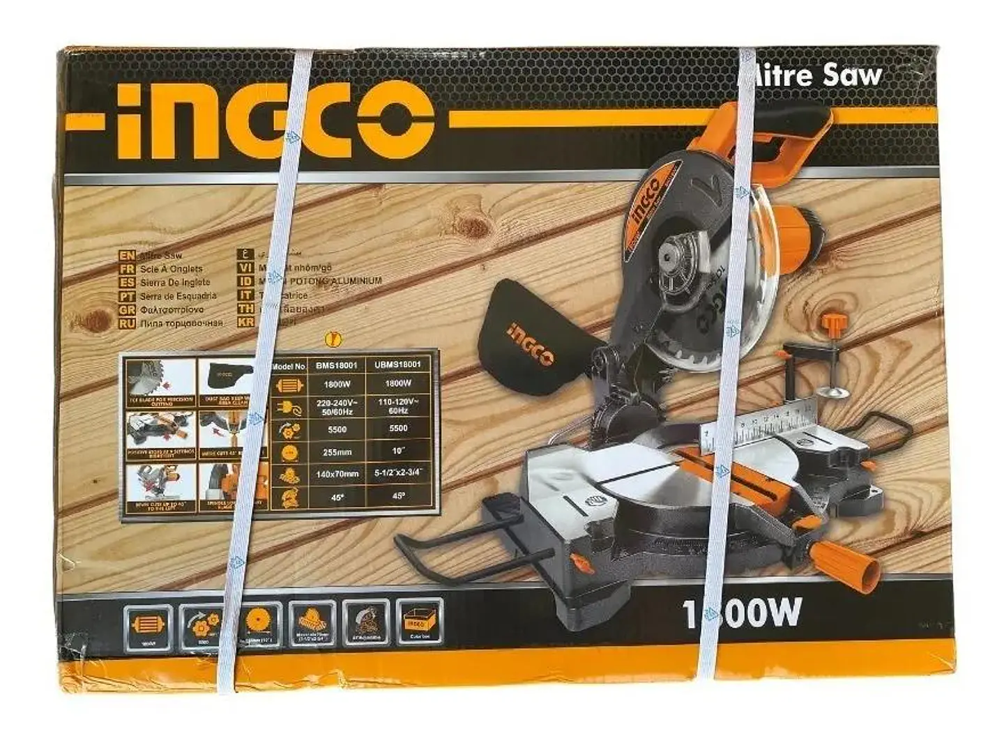 Sierra Ingleteadora 1800w 10 Pulgadas Ingco 4
