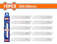 Set Pack 10 Und Repuesto Cuchillo Cartonero Wadfow 18x100 Mm - Miniatura 4