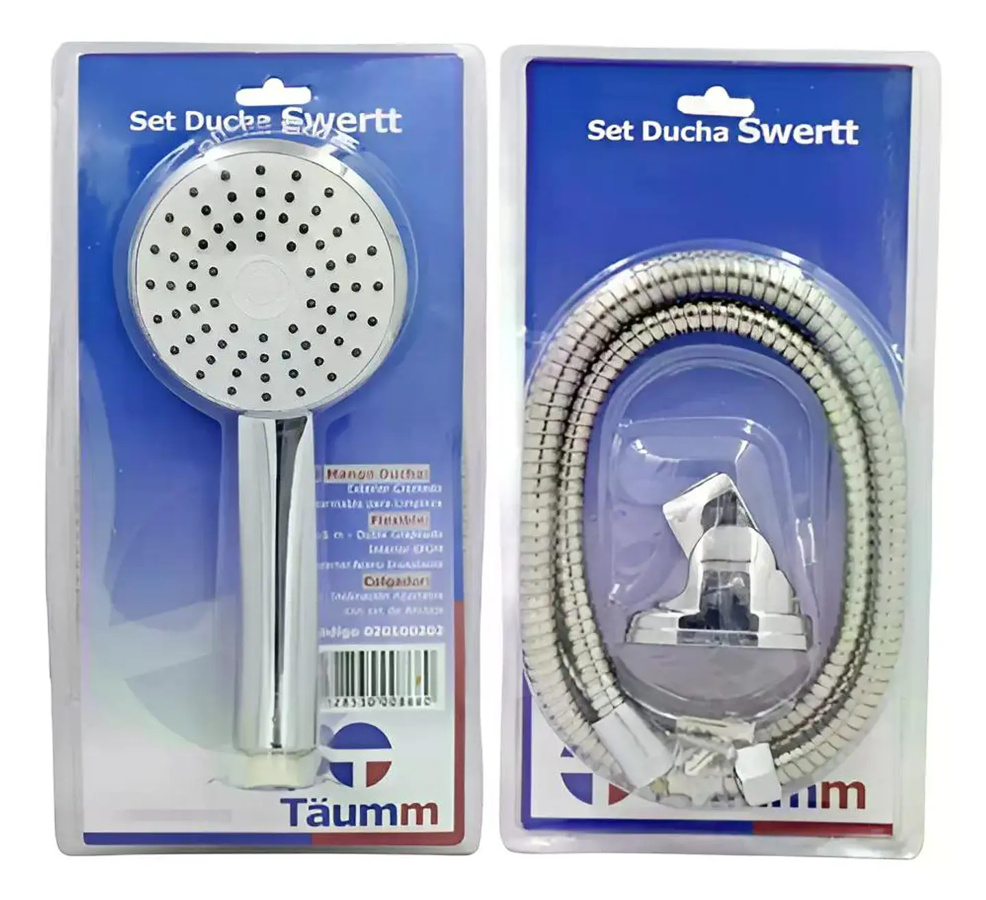 Set Juego Ducha Swertt Taumm Mango Duc + Flexible + Colgador 7