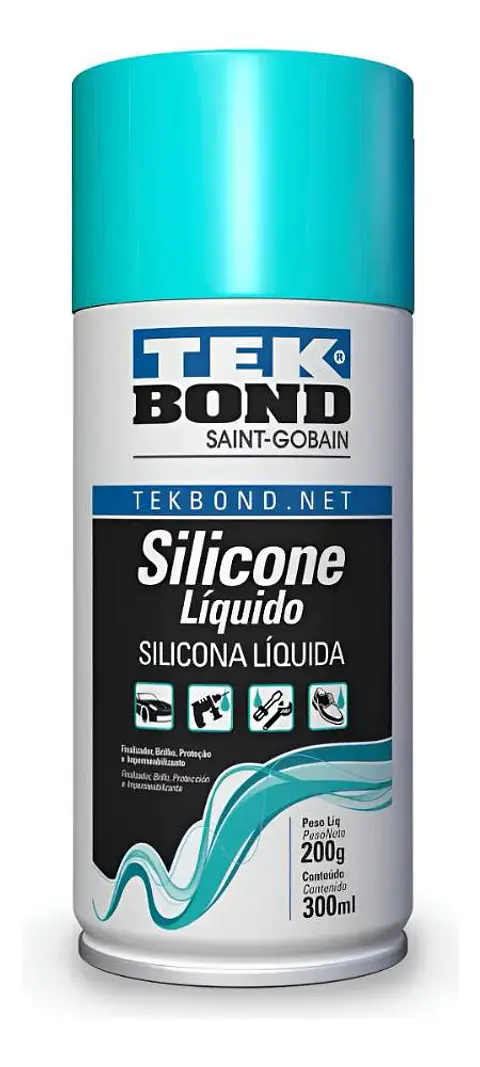Silicona Líquida En Spray Tekbond 300 Ml Brillo Protección Transparente