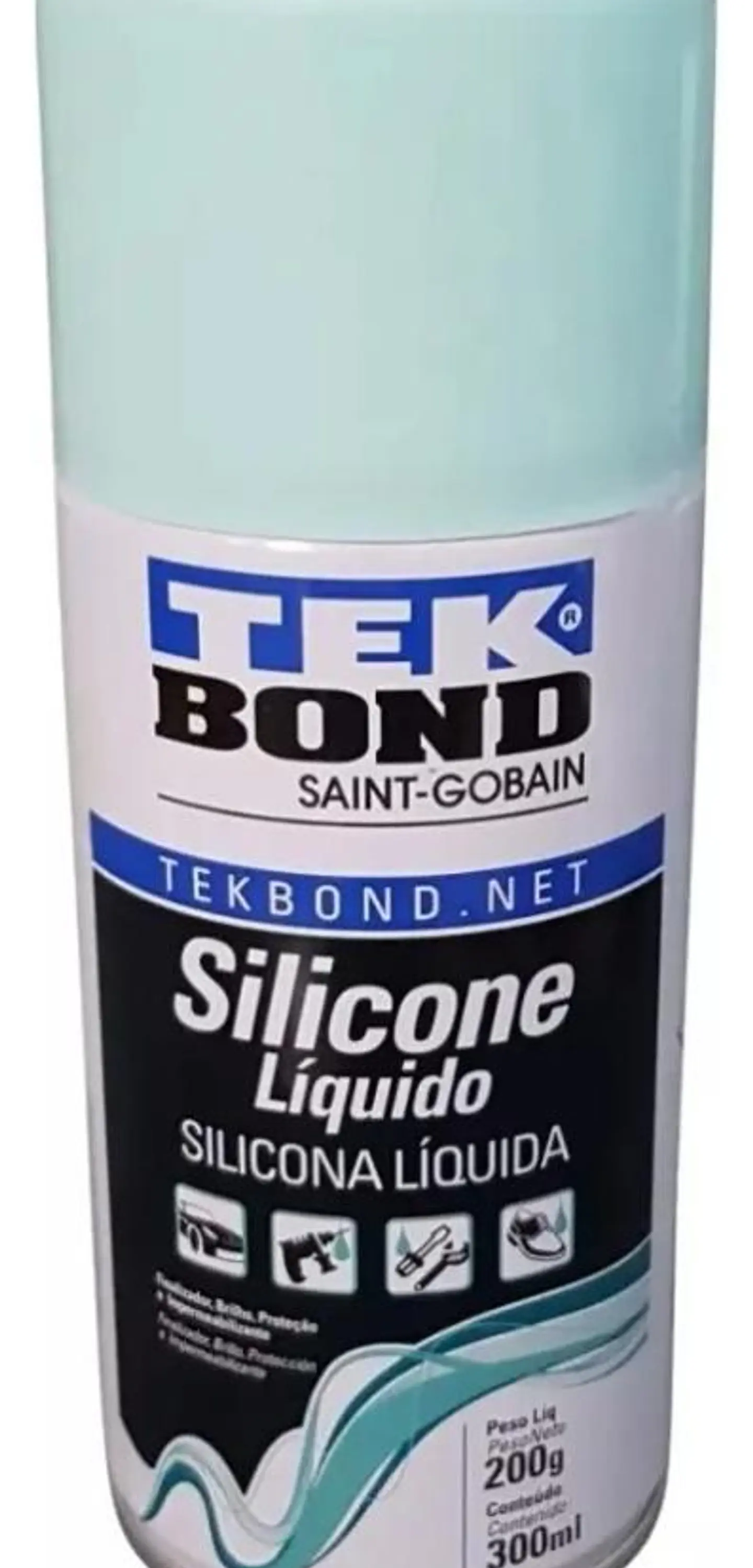 Silicona Líquida En Spray Tekbond 300 Ml Brillo Protección Transparente 2