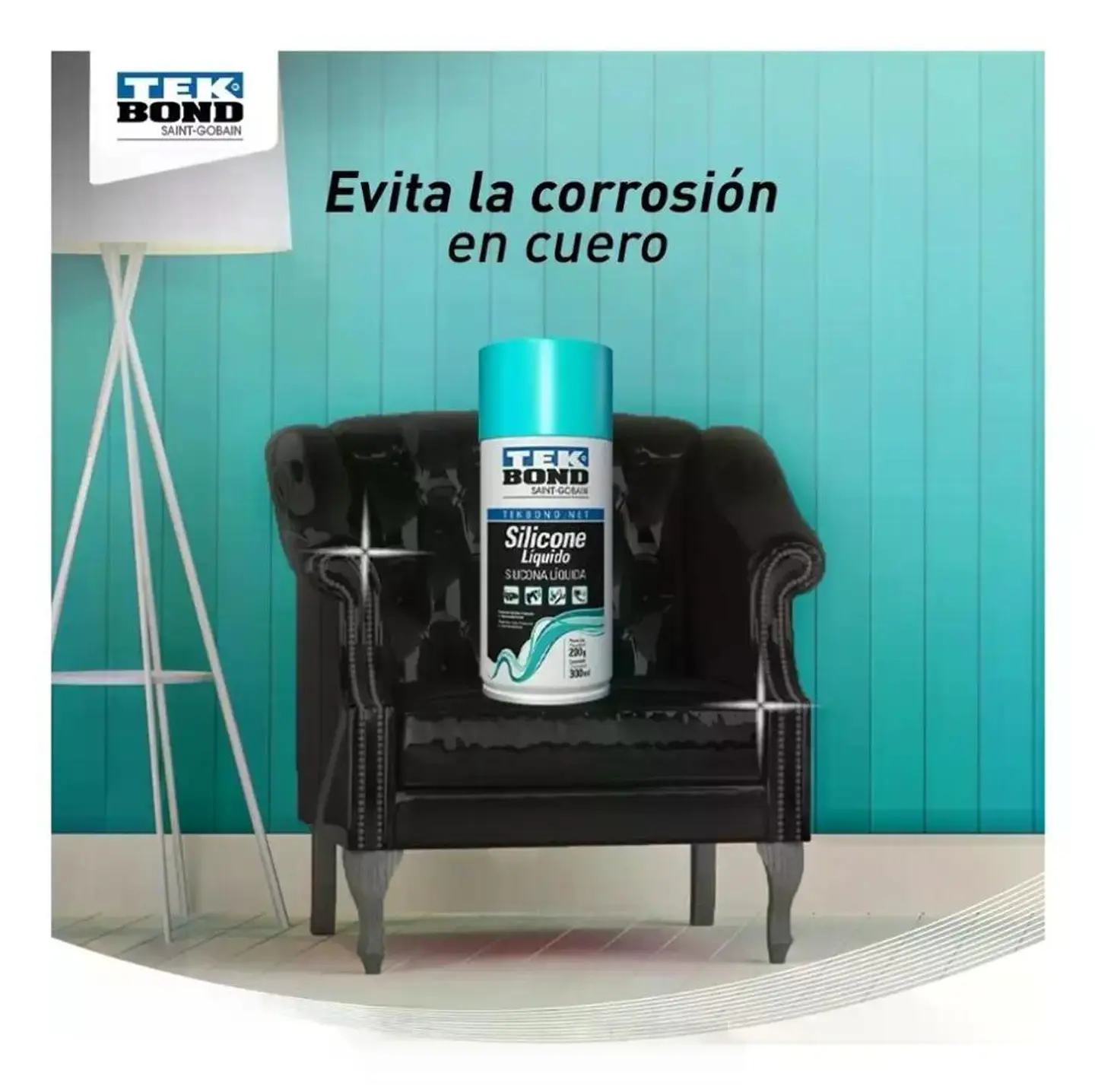 Silicona Líquida En Spray Tekbond 300 Ml Brillo Protección Transparente 4
