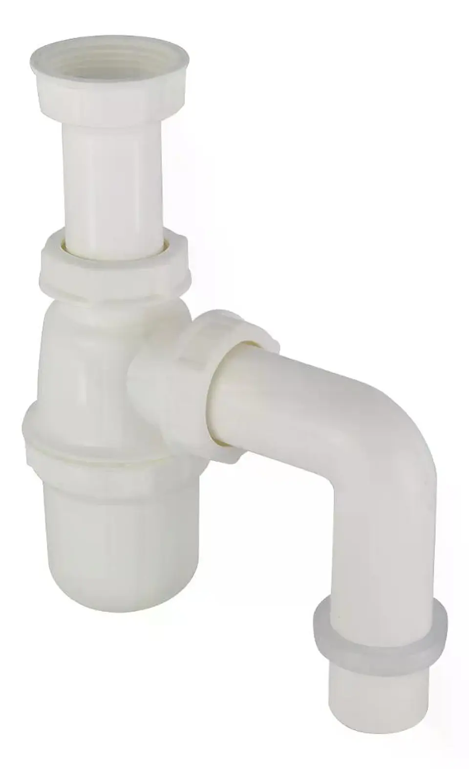Sifon 1.1/4 Plastico Con Codo Salida Taumm Blanco 1