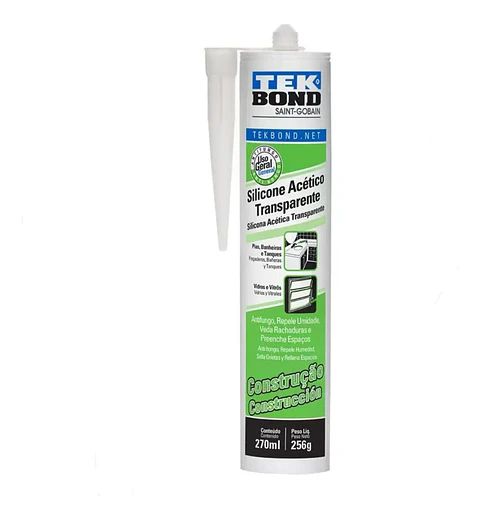 Silicona Acetica Constru Tekbond 270 Ml Incoloro Transparent