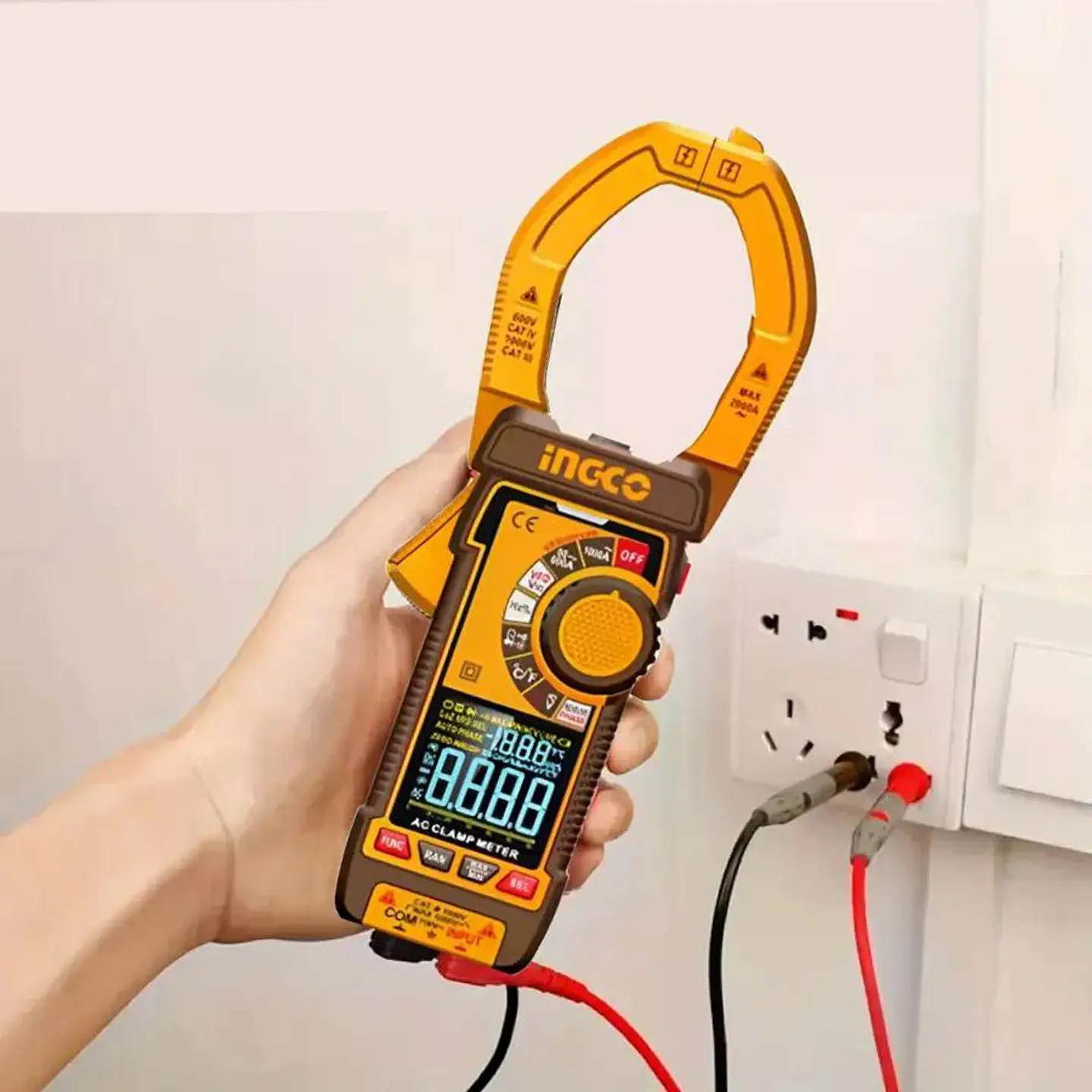 Tester Tenaza Pinza Amperimetro Multimetro Digital 1000a Ing 5