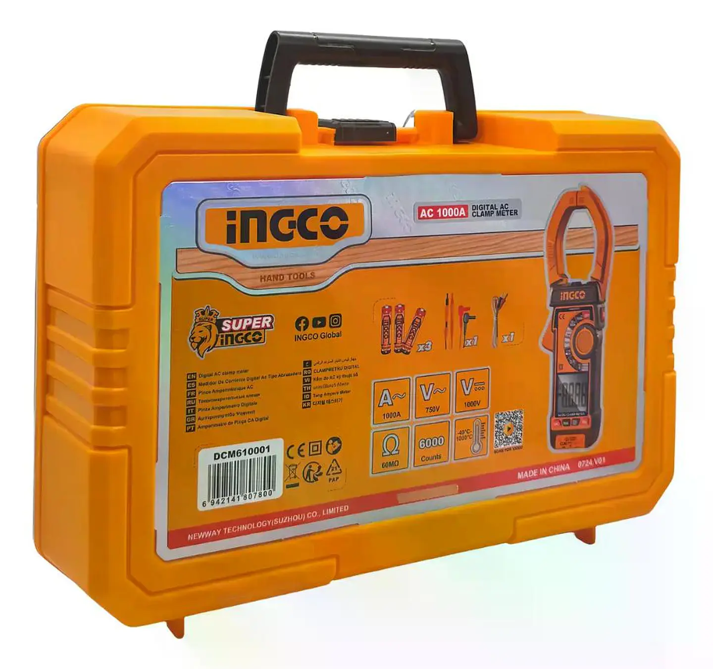 Tester Tenaza Pinza Amperimetro Multimetro Digital 1000a Ing 7