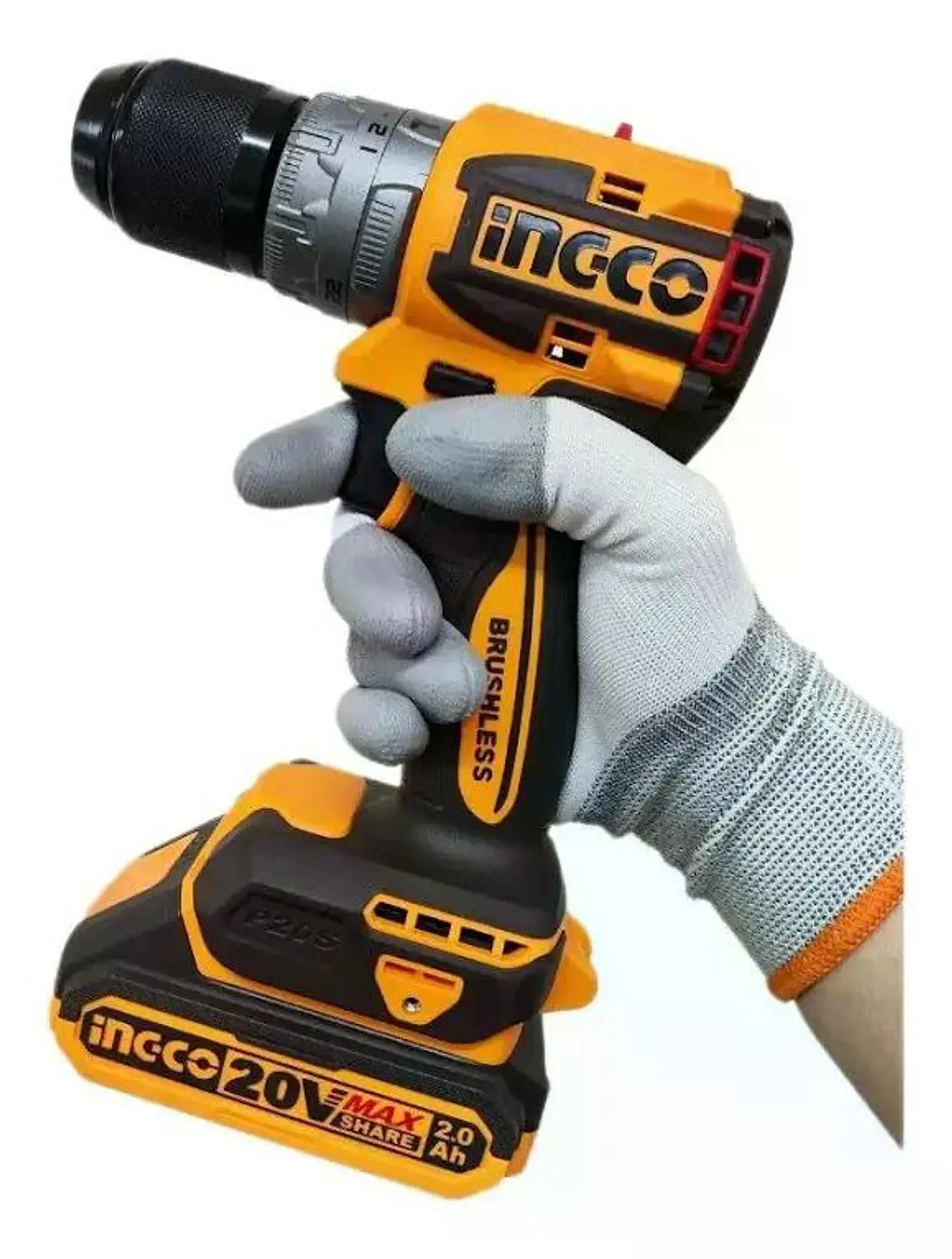 Taladro Atornillador Ingco Brushless +bat+ Carg Cidli20602-7 Naranja/marrón 50 Hz/60 Hz 7