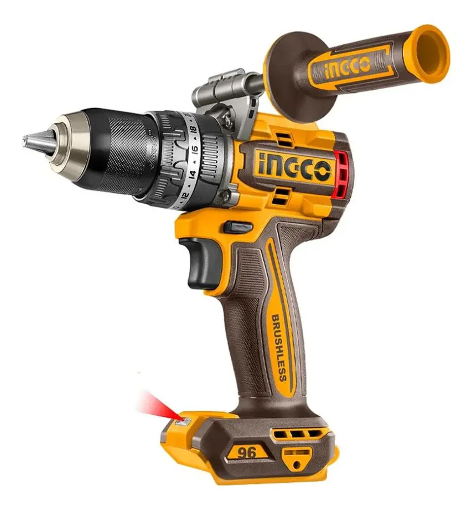 Taladro Percutor Bl Inalambrico 20v 96 Nm Ingco Cidli209685 Marrón Oscuro 50 Hz 2