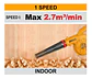 Soplador Inalambrico 20v 2.7 M3 Ingco Bat + Carg Cabli20781 Marrón - Miniatura 4