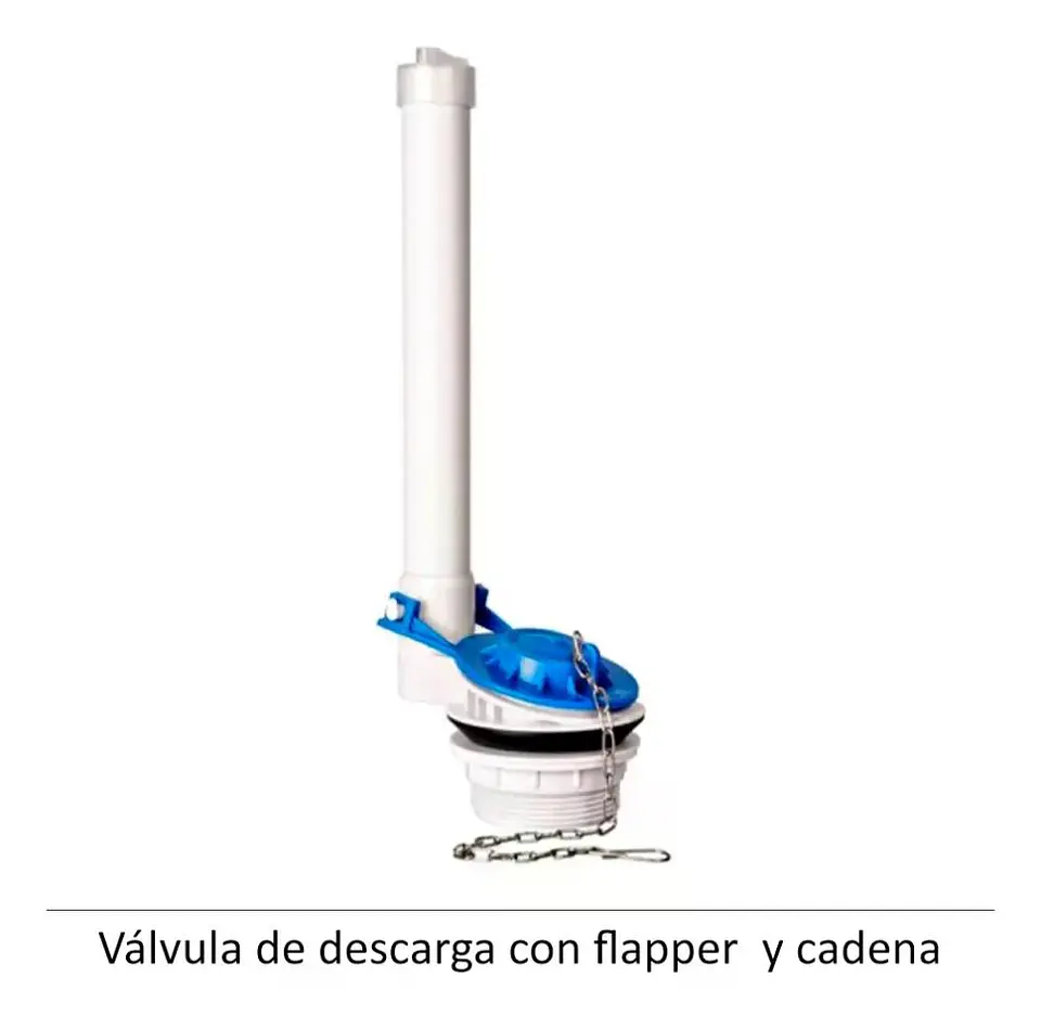 Válvula De Descarga Para Wc Con Flapper Y Cadena 7