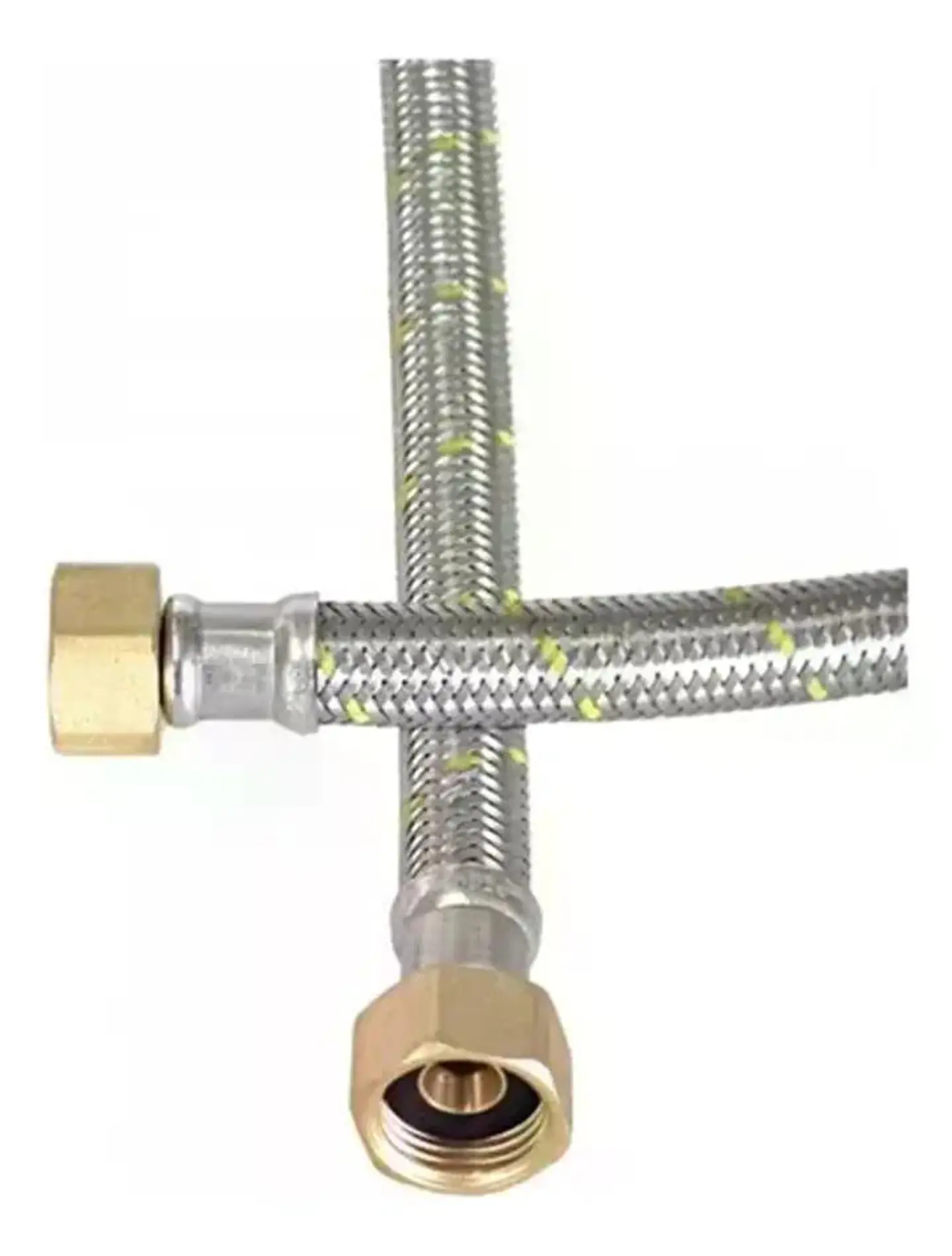 Flexible Para Gas Hi-hi 3/8 Izqx 1/2 60 Cm Taumm Acero Inox 1