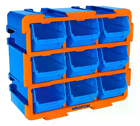 Gavetero Organizador Plastico 9 Cajones Cajonera Azul Azul
