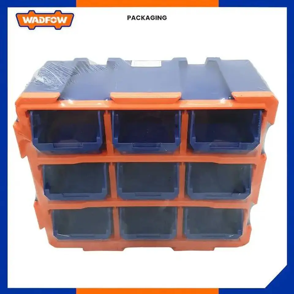 Gavetero Organizador Plastico 9 Cajones Cajonera Azul Azul 4