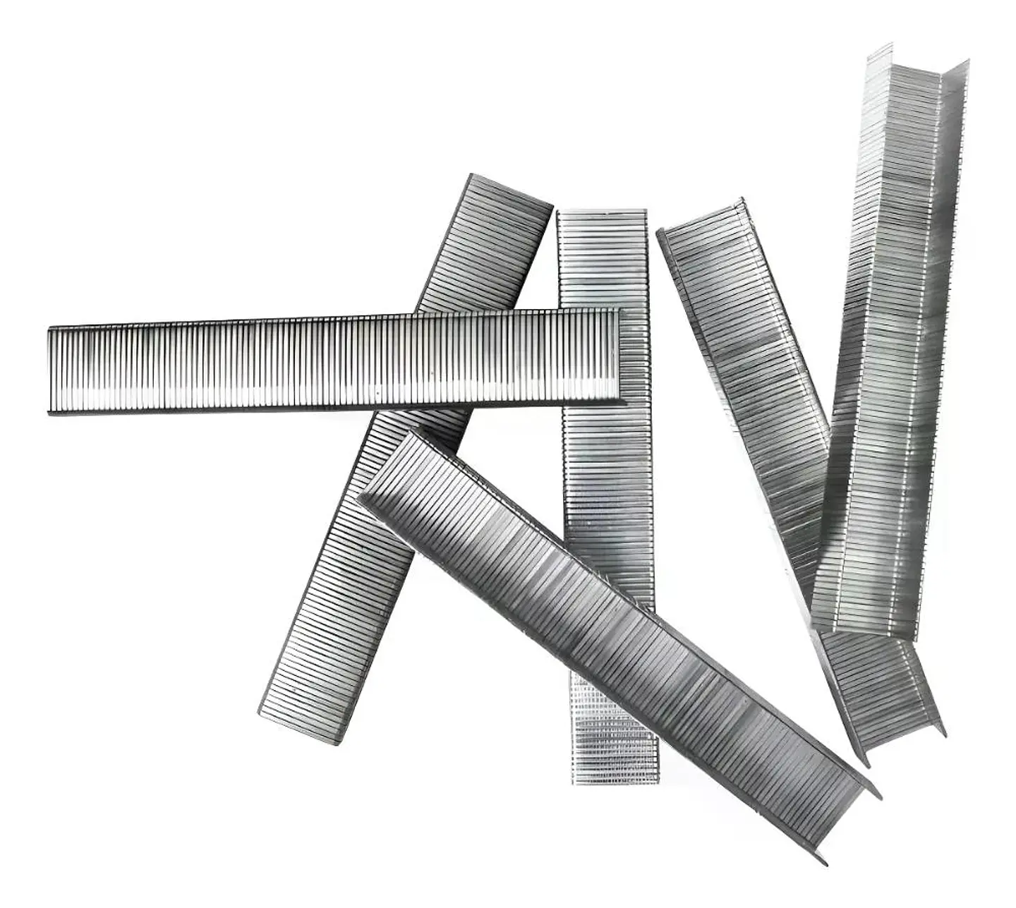 Grapas Para Grapadora Industrial Ingco Sts0208 8x1.2mm 1000 Packs X 1000 Unidades Color Plateado 1
