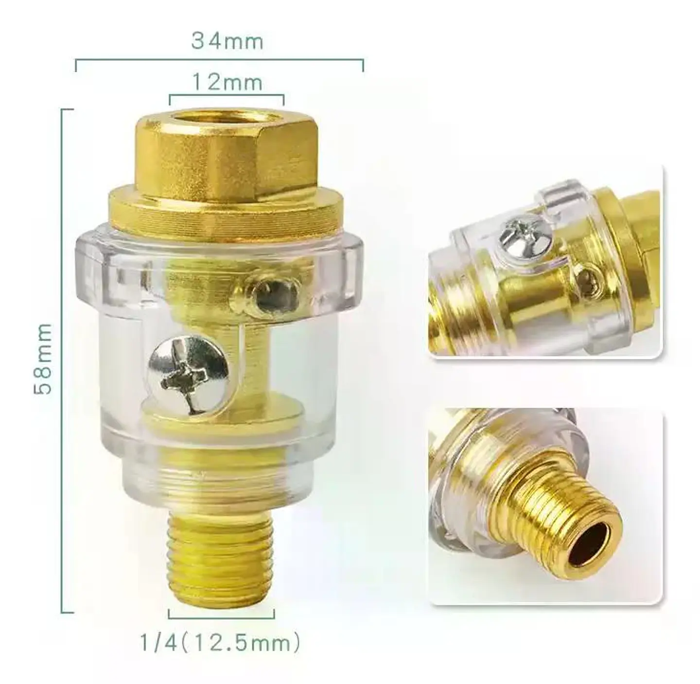 Lubricador Herramientas Neumaticas 10 Cc 1/4 Pulgadas Wadfow 3