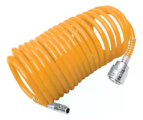 Manguera Espiral Para Compresor De Aire 15mts Ingco Ah1151.1 Color Amarillo