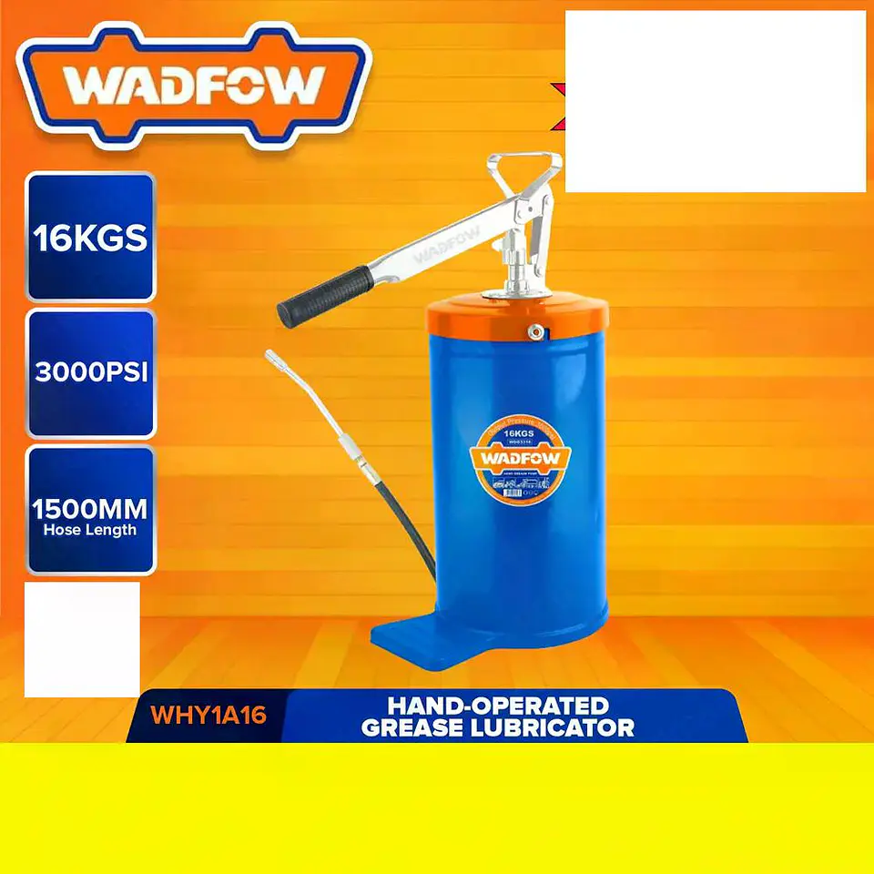 Lubricador De Grasa Manual 16 Kg Wadfow Engrasadora Manivela 8