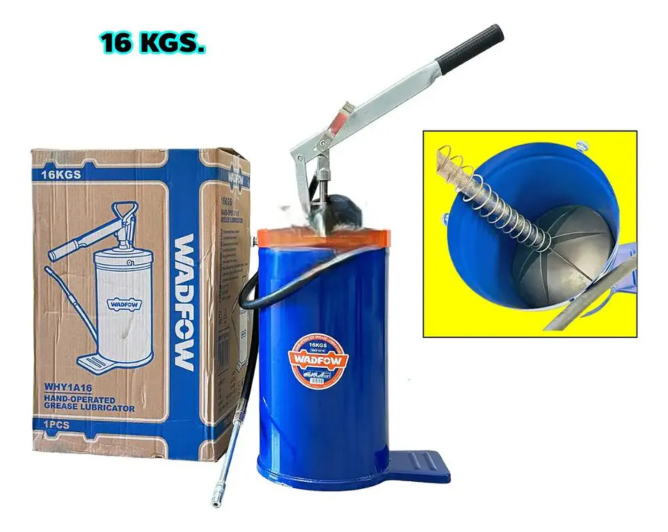 Lubricador De Grasa Manual 16 Kg Wadfow Engrasadora Manivela 9