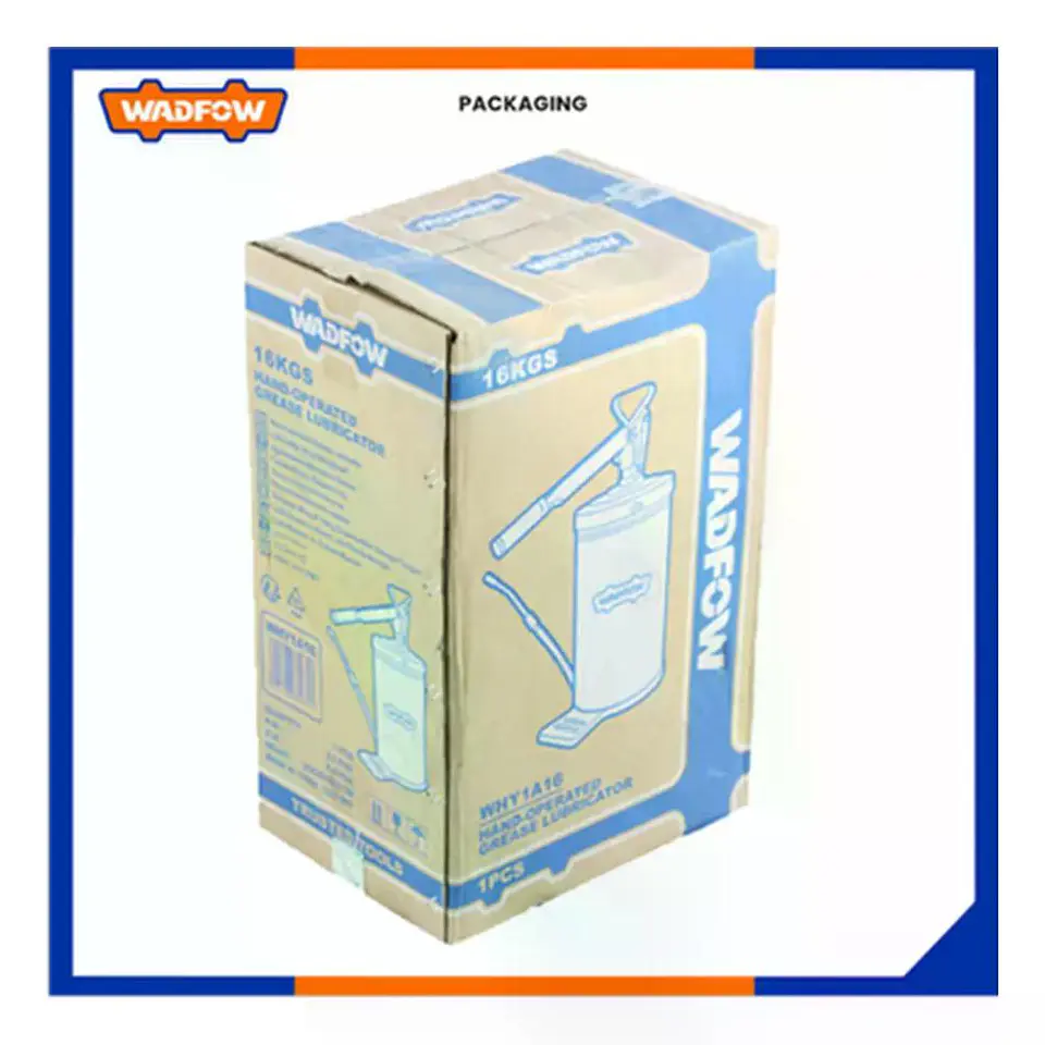 Lubricador De Grasa Manual 16 Kg Wadfow Engrasadora Manivela 10