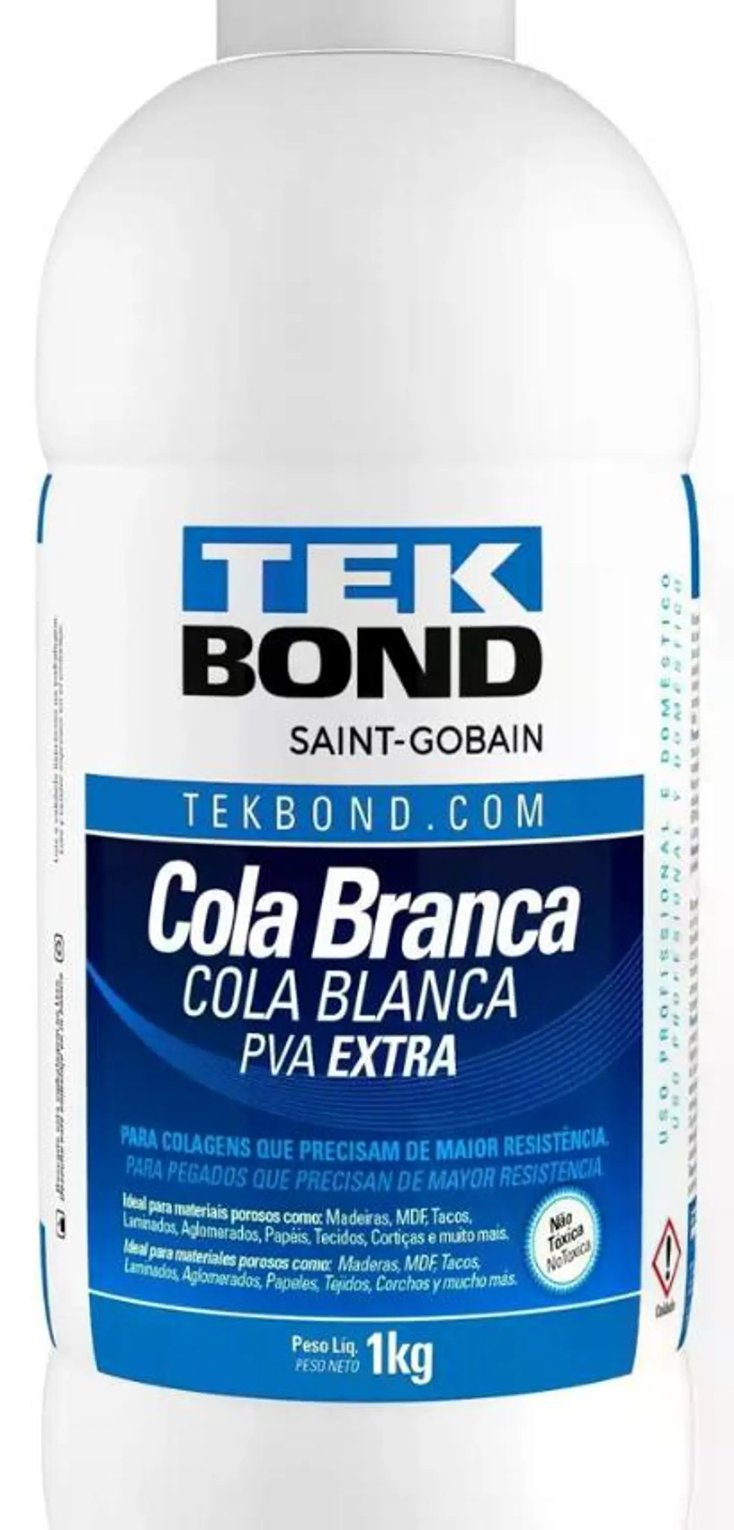 Pegamento Pva Blanco Tekbond 1 Kg Para Madera Papel Mdf 2