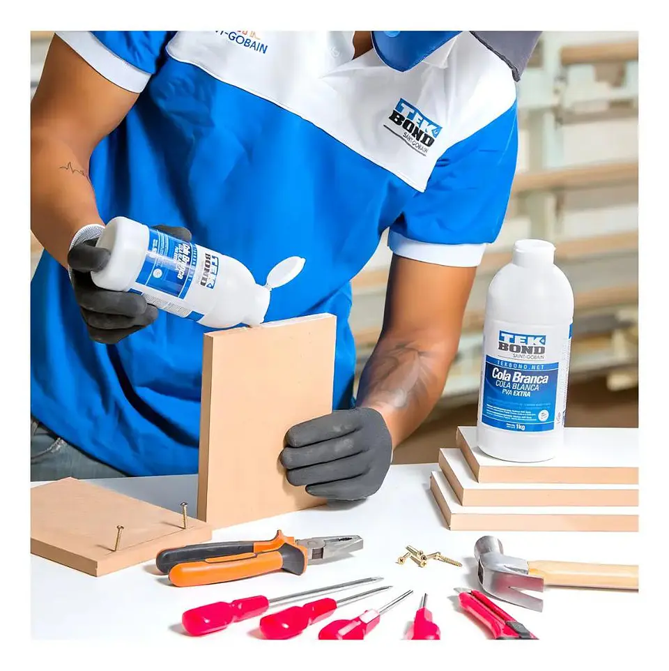 Pegamento Pva Blanco Tekbond 1 Kg Para Madera Papel Mdf 3