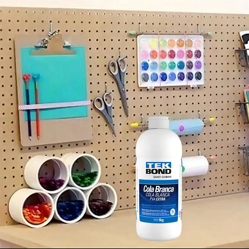 Pegamento Pva Blanco Tekbond 1 Kg Para Madera Papel Mdf 7