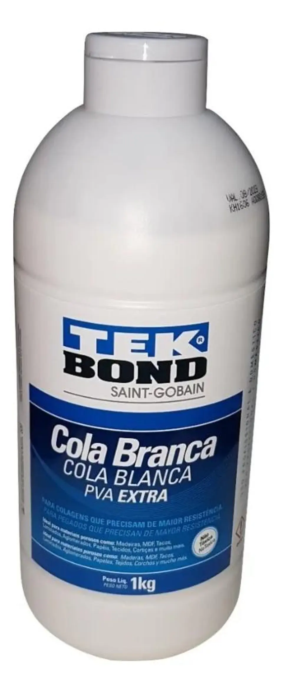 Pegamento Pva Blanco Tekbond 1 Kg Para Madera Papel Mdf 8
