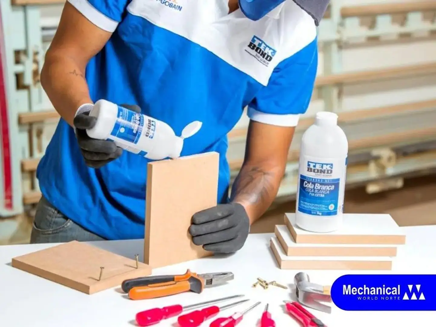 Pegamento Pva Blanco Tekbond 1 Kg Para Madera Papel Mdf 9