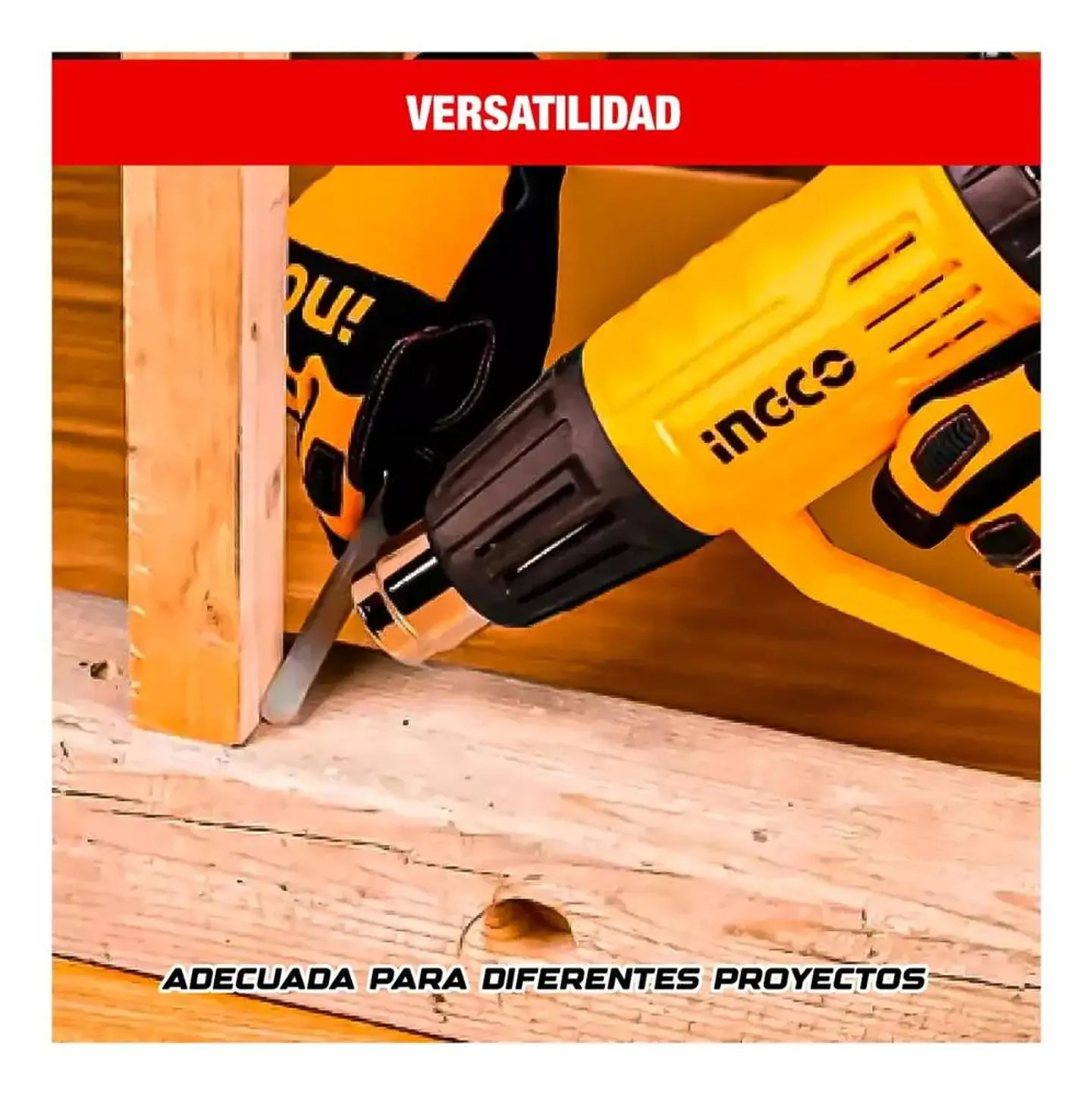 Pistola De Calor Digital Ingco 2000w 50/600 C +acc Hg2000581 6
