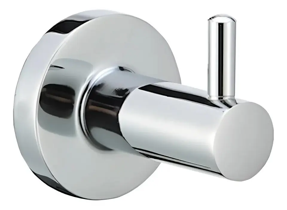 Perchero Toallero De Pared Taumm Swertt Cromado Baño Moderno Gris 1