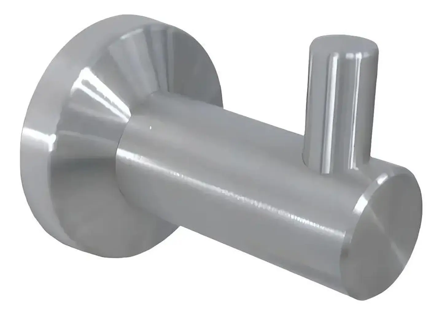 Perchero Toallero De Pared Taumm Swertt Cromado Baño Moderno Gris 2