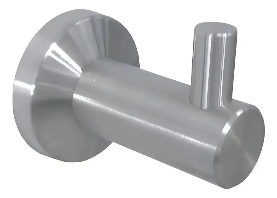 Perchero Toallero De Pared Taumm Swertt Cromado Baño Moderno Gris 2