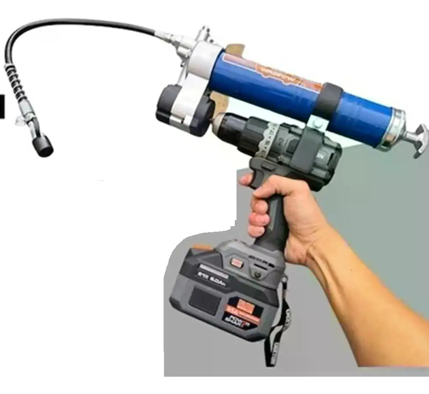 Pistola Engrasadora Para Taladro Inalambrico 400 Cc Wadfow 3