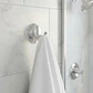 Perchero De Baño Linea Colomba Taumm Metalico Cromado Gris - Miniatura 3