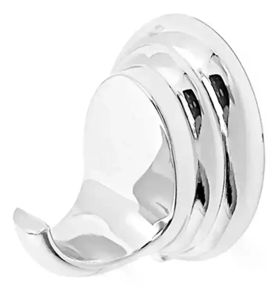 Perchero De Baño Linea Colomba Taumm Metalico Cromado Gris 8