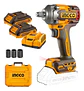 Pistola Llave De Impacto Bl 1/2 20v 400 Nm Ingco Ciwli2040 Naranja Oscuro 20v - Miniatura 1