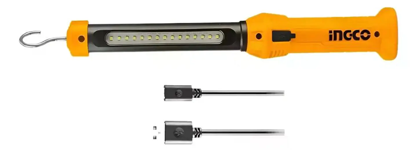 Linterna Lámpara De Trabajo Led Ingco Recargable 300 Lm Blanco 3