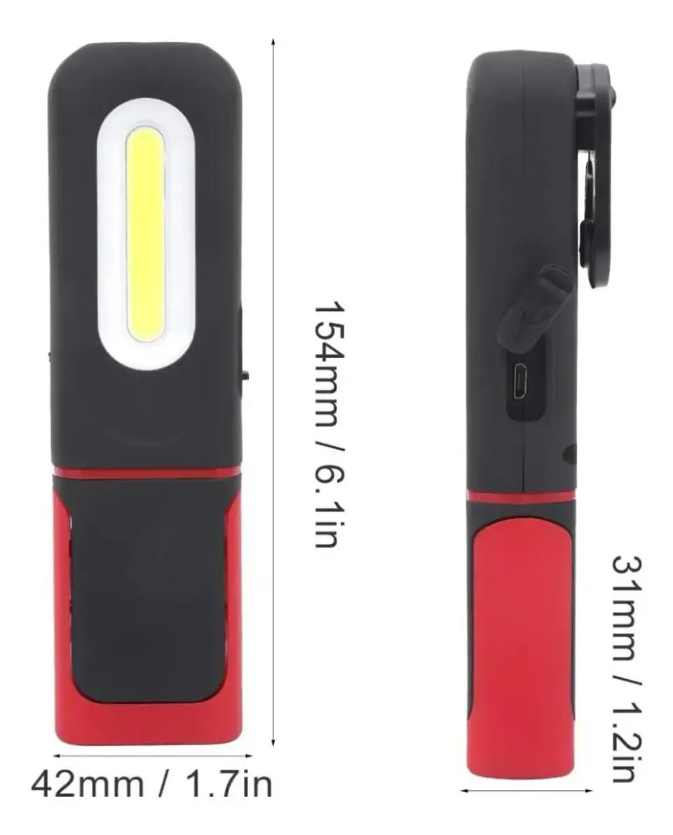 Linterna Led Recargable Wadfow 80-320 Lúmenes Usb-c Wfl7508 Blanco 6